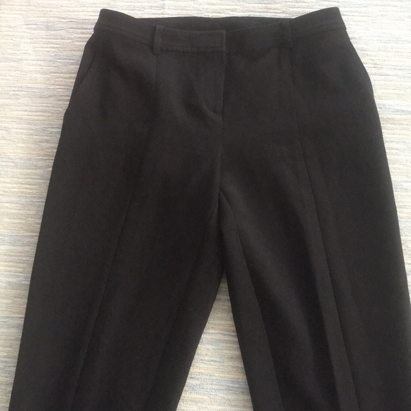 St. John Caviar Slit Front Black Capri Pants - Picture 2 of 6